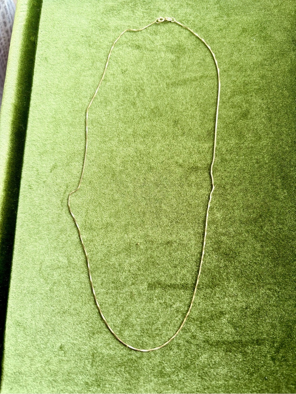 Stamped 14k Gold Delicate Box Chain